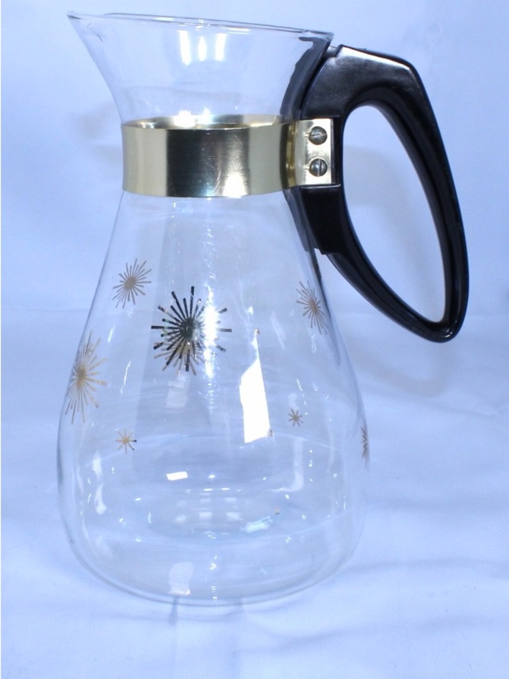 COLLECTABLE Vintage PYREX Glass Made in USA “Atomic Starburst” “Cosmic” Carafe